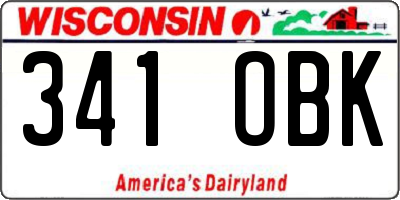 WI license plate 341OBK