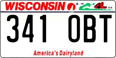 WI license plate 341OBT