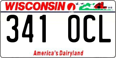WI license plate 341OCL