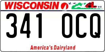 WI license plate 341OCQ