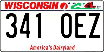 WI license plate 341OEZ