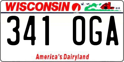 WI license plate 341OGA