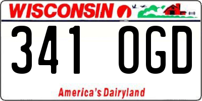 WI license plate 341OGD