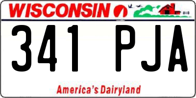 WI license plate 341PJA