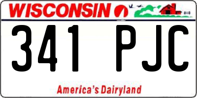 WI license plate 341PJC