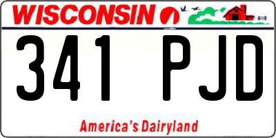 WI license plate 341PJD
