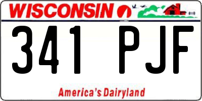 WI license plate 341PJF