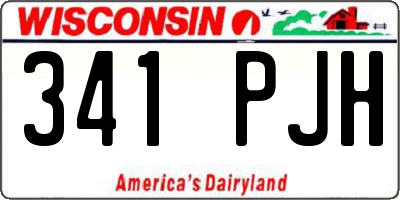 WI license plate 341PJH