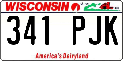 WI license plate 341PJK