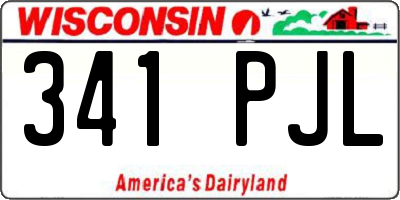 WI license plate 341PJL
