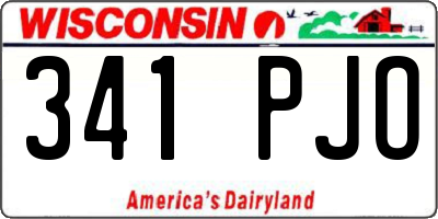 WI license plate 341PJO
