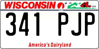 WI license plate 341PJP