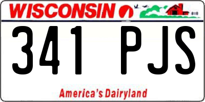 WI license plate 341PJS