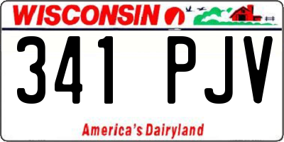 WI license plate 341PJV