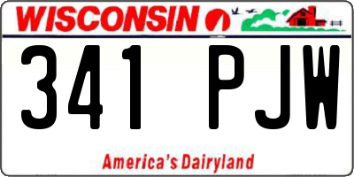 WI license plate 341PJW