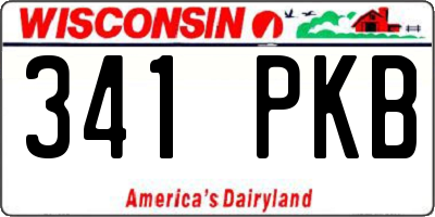 WI license plate 341PKB