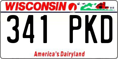 WI license plate 341PKD