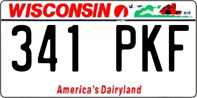 WI license plate 341PKF