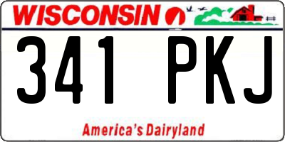 WI license plate 341PKJ