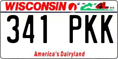 WI license plate 341PKK