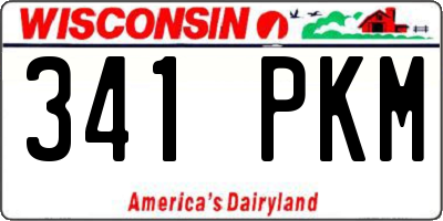 WI license plate 341PKM