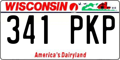 WI license plate 341PKP