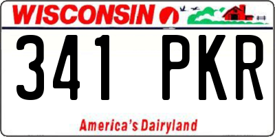 WI license plate 341PKR