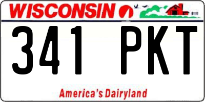 WI license plate 341PKT