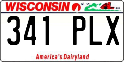 WI license plate 341PLX