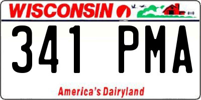 WI license plate 341PMA