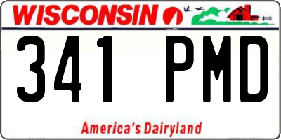 WI license plate 341PMD