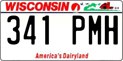 WI license plate 341PMH