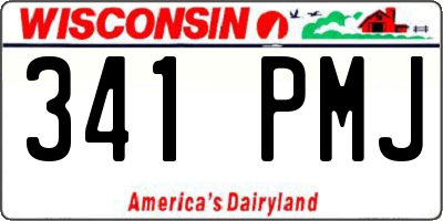 WI license plate 341PMJ