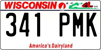WI license plate 341PMK