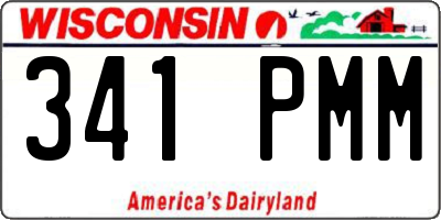 WI license plate 341PMM