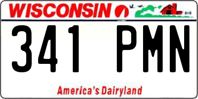 WI license plate 341PMN