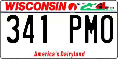 WI license plate 341PMO
