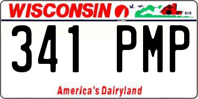 WI license plate 341PMP