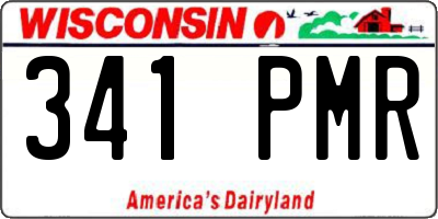 WI license plate 341PMR
