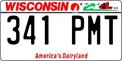 WI license plate 341PMT