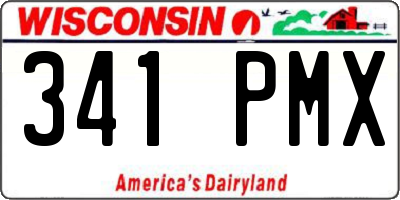 WI license plate 341PMX