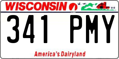 WI license plate 341PMY