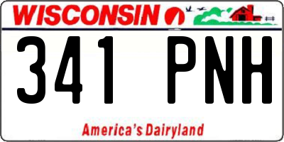 WI license plate 341PNH