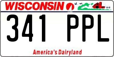 WI license plate 341PPL