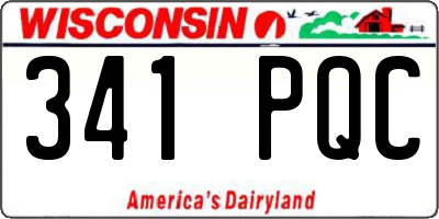WI license plate 341PQC