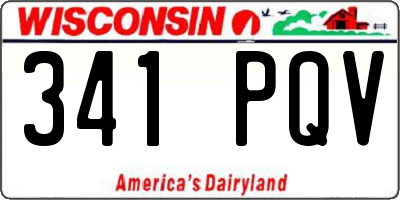 WI license plate 341PQV