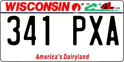 WI license plate 341PXA