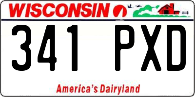 WI license plate 341PXD