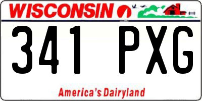 WI license plate 341PXG