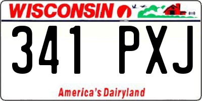 WI license plate 341PXJ